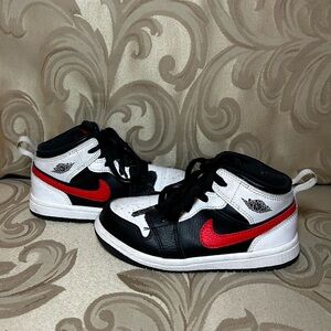 Nike Air Jordan Child’s 9 Black and Red High Top Sneakers